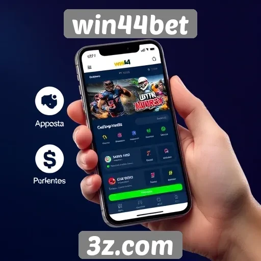 Funcionalidades do aplicativo móvel win44bet