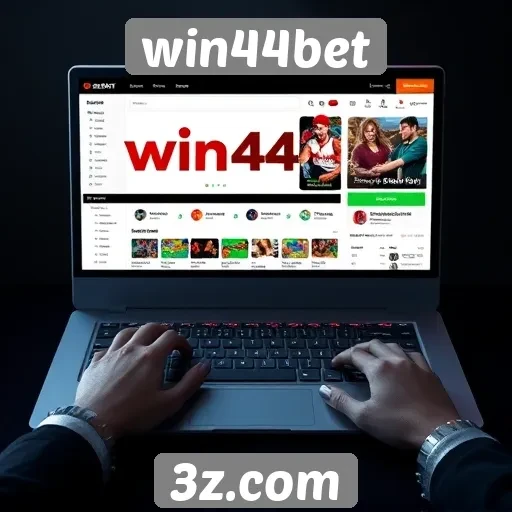 Usabilidade e design do site win44bet