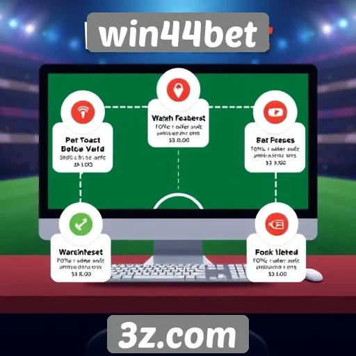 Análise das funcionalidades do site win44bet
